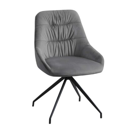 scaun aqua catifea grey