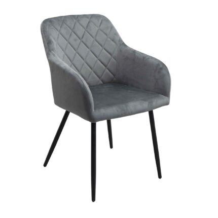 scaun loper catifea dark grey