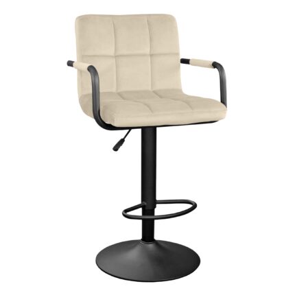 scaun de bar sb 042 catifea beige