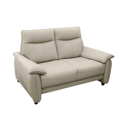 canapea barton cu 2 locuri piele naturala grey
